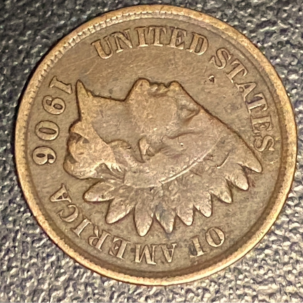 1906 Indian head wheat penny! Very collectible! Very rare! Bought at auction!